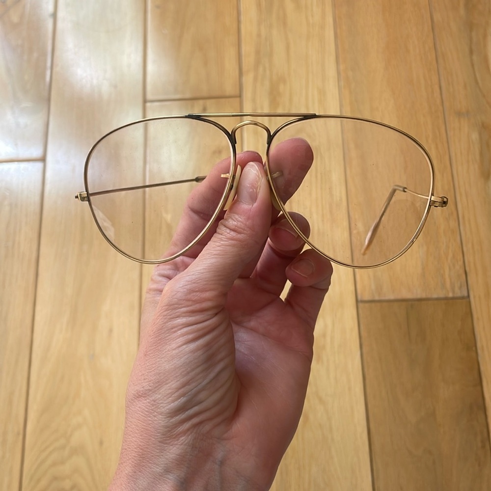 Vintage B&L 1/10 12k GF Ray Ban Clear Frames with original case